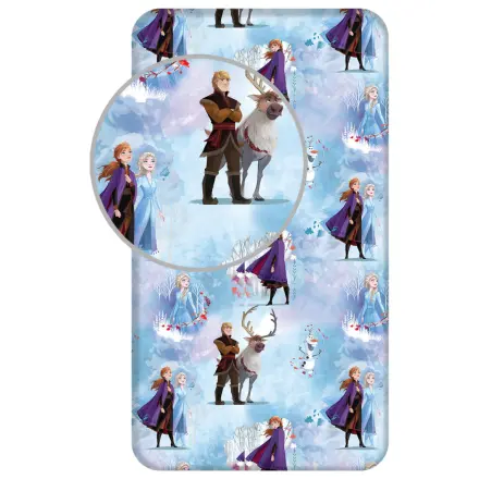 Disney Frozen Plava Zimska Posteljina s Gumicom 90x200 cm fotografija proizvoda