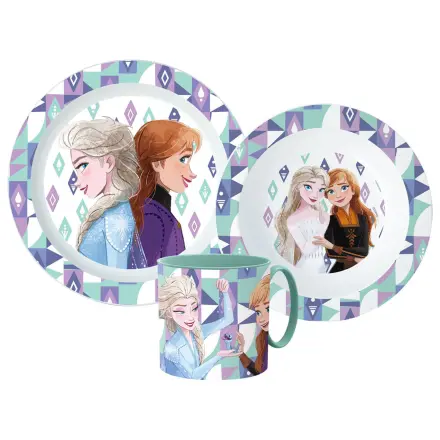 Disney Frozen Ice Magic set posuđa za jelo, Micro plastični set s šalicom 265 ml fotografija proizvoda
