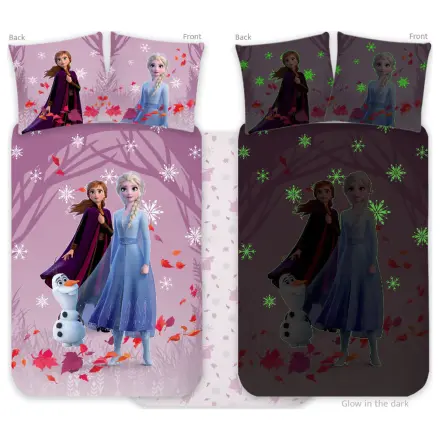 Disney Frozen Purple Glow-in-the-dark dječja, predškolska navlaka za poplun fotografija proizvoda