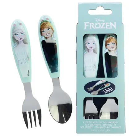 Disney Frozen Snowy Tale Metal Ergo Pribor za jelo Set - 2 komada fotografija proizvoda