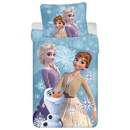 Disney Frozen White Snowflake Dječja navlaka za poplun fotografija proizvoda