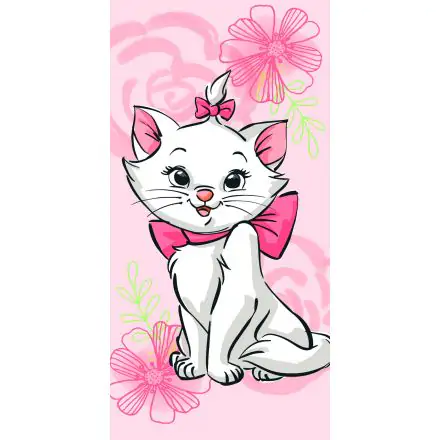 Disney Marie Cat ručnik za kupanje, ručnik za plažu Pink Flower 70*140cm fotografija proizvoda