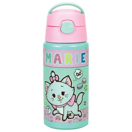 Disney Marie Little Lady aluminijska boca za vodu sa slamkom i vješalicom 500 ml fotografija proizvoda