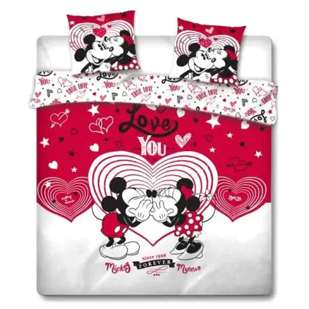 Disney Mickey and Minnie Love navlaka za poplun krevet 135 cm fotografija proizvoda