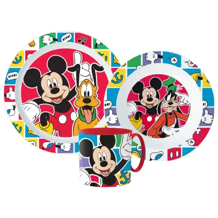 Disney Mickey Better Together Set posuđa za jelo, set mikro plastičnog posuđa sa šalicom fotografija proizvoda