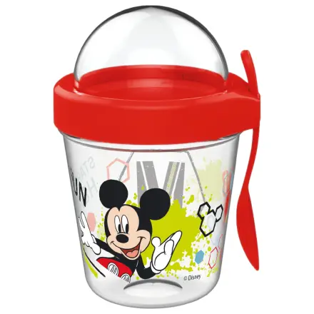 Disney Mickey Fun šalica s poklopcem za držač grickalica i žlicom 350 ml fotografija proizvoda