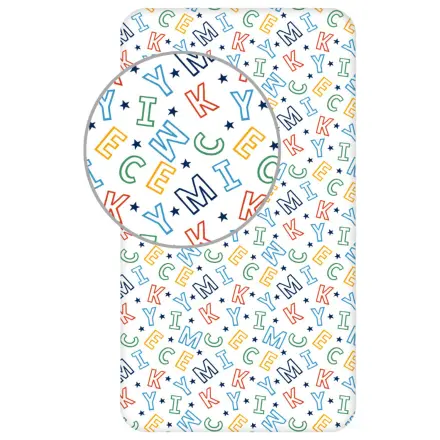 Disney Mickey Letters Fitted plahta 90x200 cm fotografija proizvoda