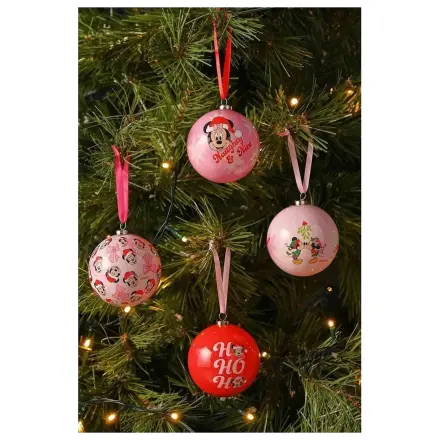 Disney Mickey & Minnie set od 4 božićne kuglice fotografija proizvoda