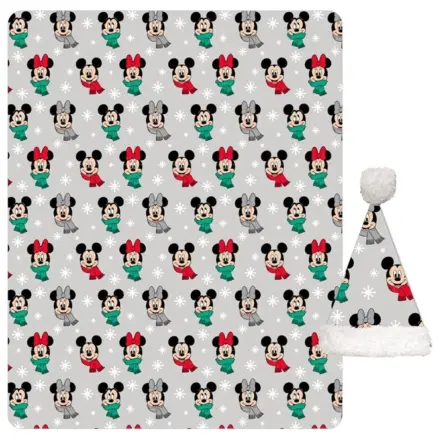 Disney Mickey, Minnie Božićna Noel deka od koraljnog flisa i set kapa fotografija proizvoda