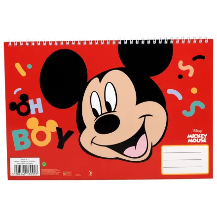 Disney Mickey Oh Boy A4 spiralna bilježnica za skiciranje, 30 listova fotografija proizvoda
