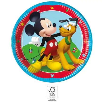 Disney Mickey Rock the House papirnati tanjur, 8 komada, 20 cm, FSC fotografija proizvoda