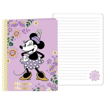 Disney Minnie Purple bilježnica s spiralnim uvezom, A5 fotografija proizvoda