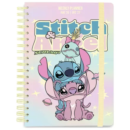 Disney School Diary tjedni planer 2026/2027 Stitch and Angel A5 fotografija proizvoda