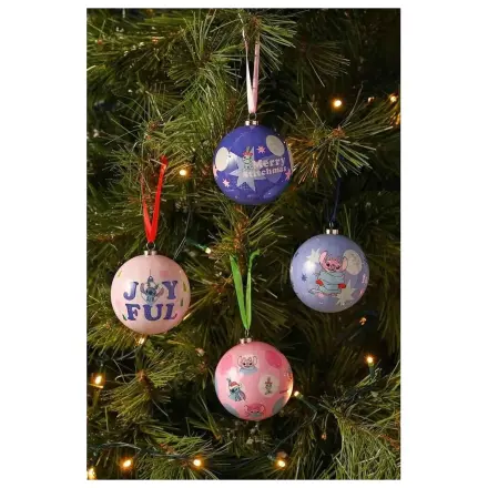 Disney Stitch set od 4 božićne kuglice fotografija proizvoda