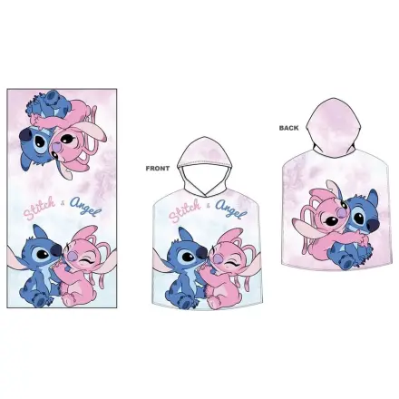 Disney Stitch & Angel mikro frotirna ručnik-pončo fotografija proizvoda