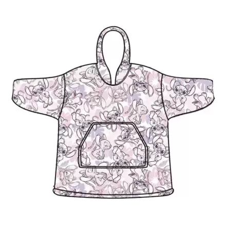 Disney Stitch Angel oversize sweatshirt kaput za djecu koraljni fotografija proizvoda