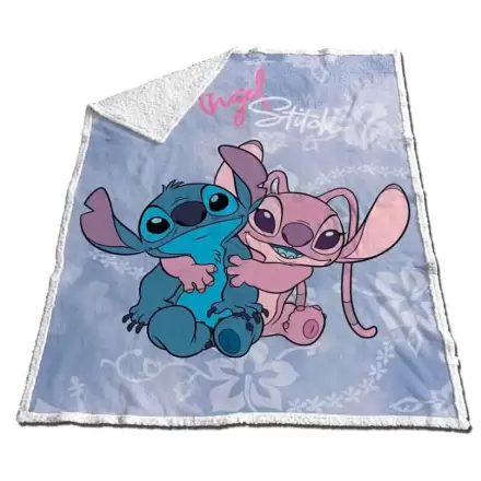 Disney Stitch & Angel Coral sherpa pokrivač 130x170cm fotografija proizvoda