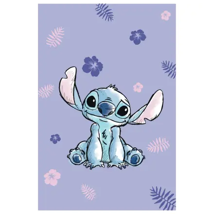 Disney Stitch Blooming Microfiber deka 100x150cm fotografija proizvoda