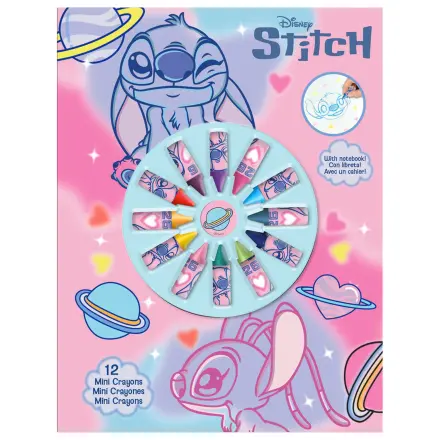 Disney Stitch Bilježnica + 12 mini bojica fotografija proizvoda