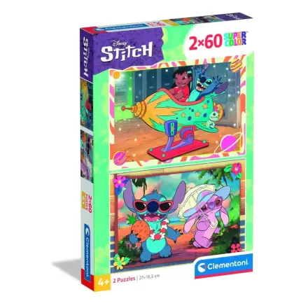 Disney Stitch puzzle 2x60 komada termékfotója