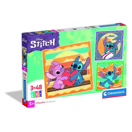 Disney Stitch puzzle 3 x 48 komada termékfotója