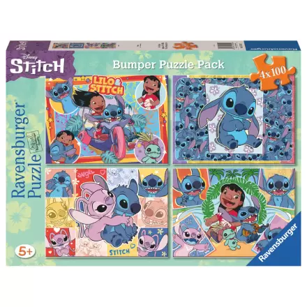 Disney Stitch puzzle 4x100 komada fotografija proizvoda