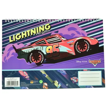 Disney Cars Lightning A/4 Spiralna bilježnica za skiciranje, 30 listova fotografija proizvoda