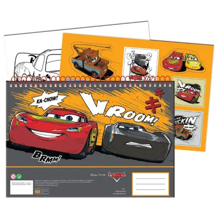 Disney Cars Vroom A/4 Spiralni blok za crtanje 40 listova sa naljepnicama fotografija proizvoda