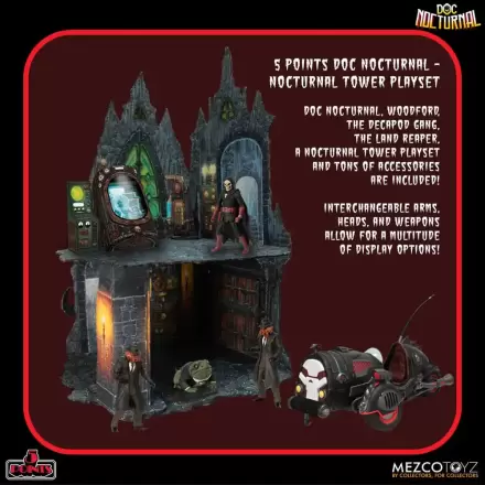 Doc Nocturnal 5 Points akcijske figure Nocturnal Tower set za igru 9 cm termékfotója