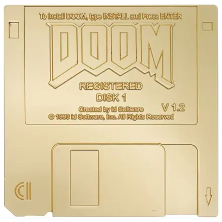 Doom Replika Zlatna Floppy Disk Ograničeno izdanje fotografija proizvoda