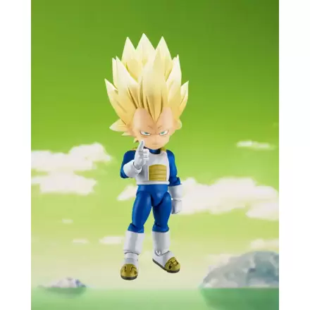 Dragon Ball S.H.Figuarts akcijska figura Super Saiyan razina 3 Vegeta (mini) Daima 8 cm termékfotója