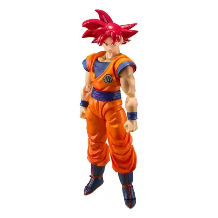 Dragon Ball Super S.H. Figuarts akcijska figura Super Saiyan God Son Goku Saiyan God Instilled with the light of Reighteous Hearts 14 cm fotografija proizvoda