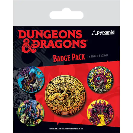 Dungeons & Dragons Pin-Back Gumbi 5-Pack Beastly termékfotója