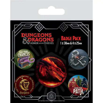 Dungeons & Dragons Pin-Back Gumbi 5-Pack Film termékfotója