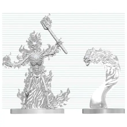 Dungeons & Dragons Nolzur's Marvelous Miniatures Neobojena minijatura Gorući Kostur & Plamena Lubanja 14 cm fotografija proizvoda