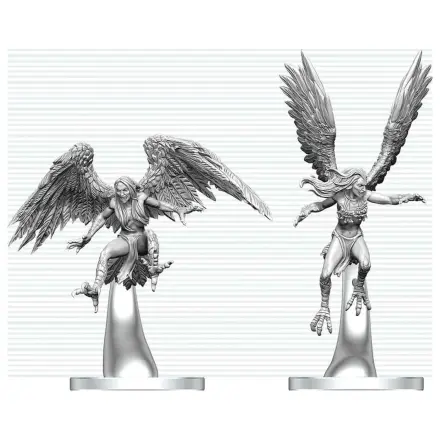 Dungeons & Dragons Nolzur's Marvelous Miniatures Neobojena minijatura Harpies 17 cm fotografija proizvoda