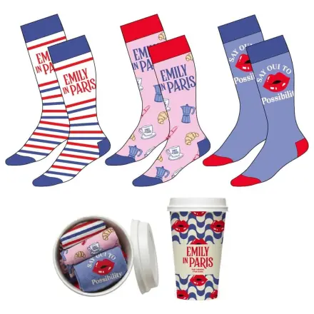 Emily in Paris set od 3 para čarapa za odrasle fotografija proizvoda