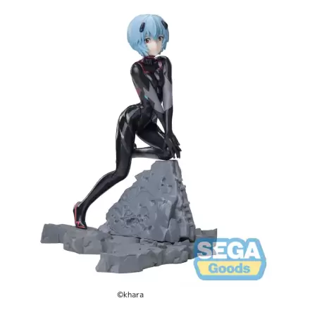 Evangelion: 3.0+1.0 Thrice Upon a Time Luminasta PVC Kipić Vignetteum Tentative Name : Rei Ayanami 30th Anniversary Ver. 19 cm termékfotója