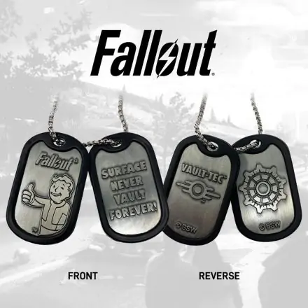 Fallout vojne pločice s lančićem od kuglica Logo fotografija proizvoda