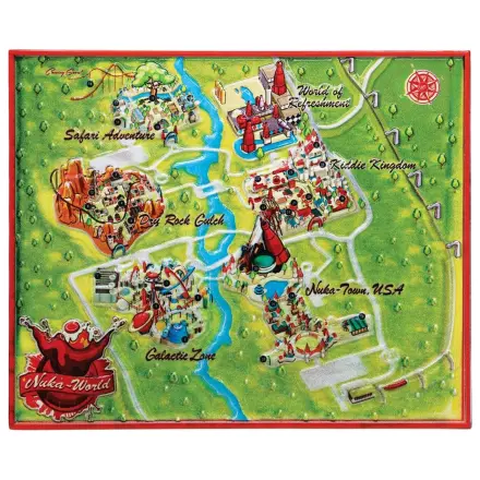 Fallout Replika Metalna karta Nuka-World Ograničeno izdanje 16 x 13 cm fotografija proizvoda