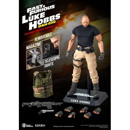 Fast & Furious Dynamic 8ction Heroes akcijska figura 1/9 Luke Hobbs 21 cm termékfotója