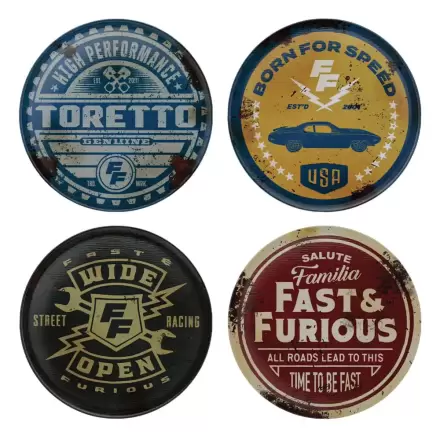 Fast & Furious set od 4 podmetača za čaše u Vintage stilu fotografija proizvoda