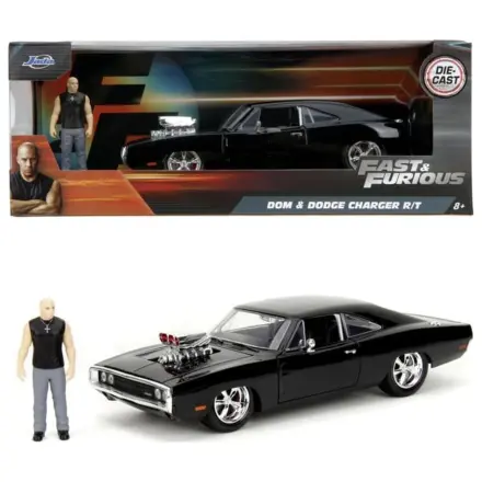 Fast & Furious 1970 Dodge Charger + figura 1:24 fotografija proizvoda