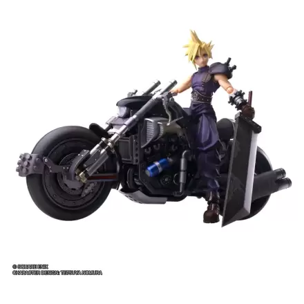 Final Fantasy VII Bring Arts akcijska figura i vozilo Cloud Strife & Hardy-Daytona 15 cm termékfotója