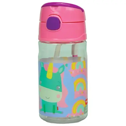 Fisher-Price Animals Unicorn Slatka Plastična Boca sa slamkom i kukicom 350 ml fotografija proizvoda