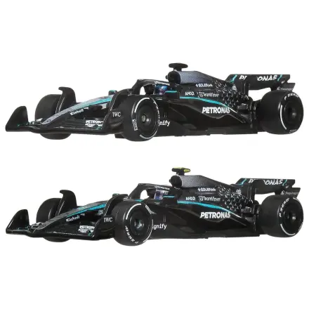 Formula 1 Hot Wheels Premium lijevani automobil dvostruko pakiranje 1:64 Team Mercedes-AMG PETRONAS fotografija proizvoda