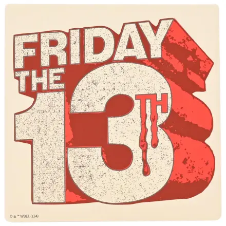 Friday 13th Logo Keramički četvrtasti podmetač za čaše fotografija proizvoda