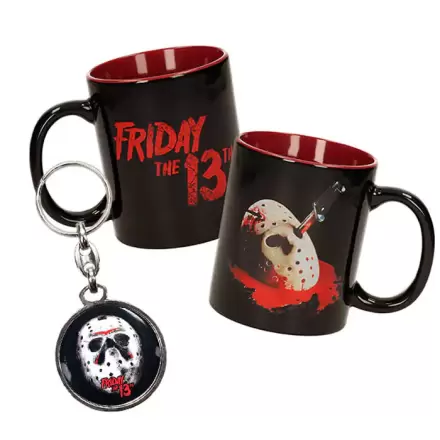 Friday the 13th šalica i metalni privjesak za ključeve fotografija proizvoda