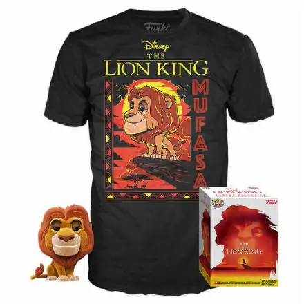 Funko POP figura i majica u kutiji Disney The Lion King Mufasa termékfotója