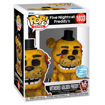 Funko POP figura Five Night at Freddys Withered Golden Freddy Exclusive termékfotója